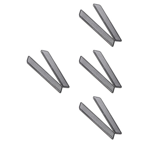4Paren Set Motorzadeltas Reflector Covers, Wit Plastic, Weerbestendig 2