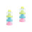 2St Baby Snack En Formule Container 3-Secties Stapelbaar Multi 4