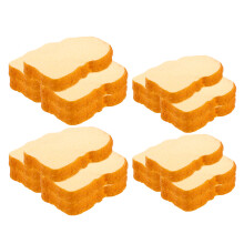 60St Gele PVC Kunststof Broodjes Realistisch Neptoast Voor Decoratie