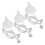 2Sets Wit Siliconen Handle Set Babyfles En Sippy Cup Gebruik 1