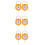 3Pairs Lightweight Handheld Spring Scale Yellow Multipurpose Home Tool 10