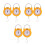3Pairs Lightweight Handheld Spring Scale Yellow Multipurpose Home Tool 6