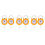 3Pairs Lightweight Handheld Spring Scale Yellow Multipurpose Home Tool 4