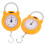 3Pairs Lightweight Handheld Spring Scale Yellow Multipurpose Home Tool 3