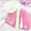 100St Plastic Cosmetic Spatulas Roze Handvat Masker Applicator Make-Up 6