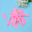 100St Plastic Cosmetic Spatulas Roze Handvat Masker Applicator Make-Up 4