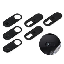 Webcam Privacy Cover for Tesla Model 3 Y and Laptops, Ultra Thin Camera Cover Slider 6 Pack Black