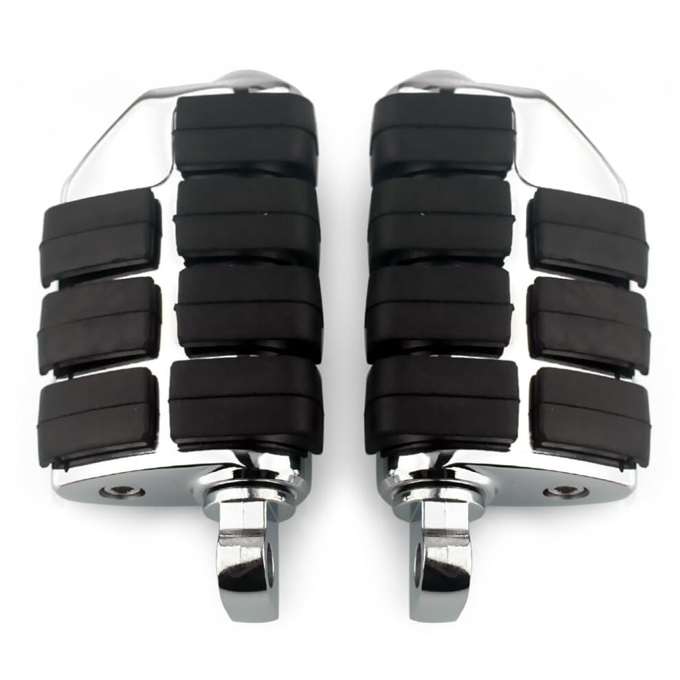 Motorcycle Foot Pegs Chrome Highway Pegs With Engine Guard Mount For Harley Cruisers Touring 9455672826945