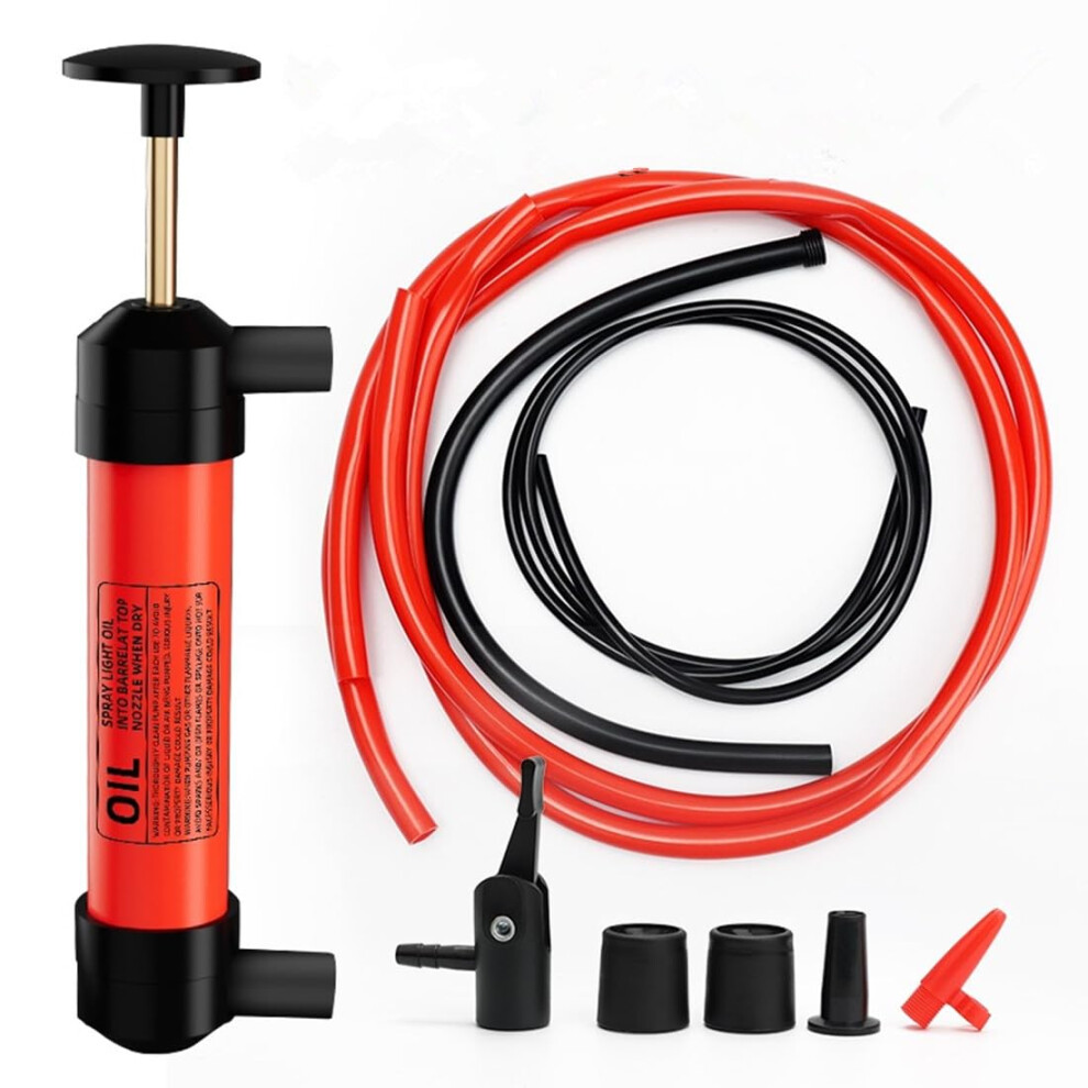 Fuel Transfer Pump Kit With Siphon Hose For Gas Oil Liquids Emergency Vehicle Use 9070919970061