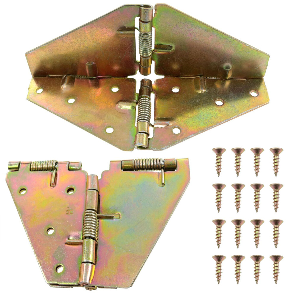 Heavy Duty Folding Table Hinge With Screws, 180 Drop Leaf Bracket, Rustresistant 2Pcs 9044945407488
