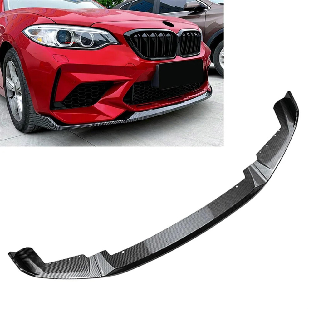 Front Bumper Lip Spoiler 20162021 Carbon Fiber Splitter Kit Sporty Aerodynamic Style For Bmw M2 F87 9455672826525