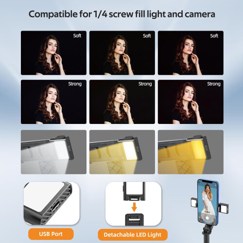 Selfie Stick Tripod with Wireless Remote, 40 Inch Extendable Phone Stand for iPhone and Android 2