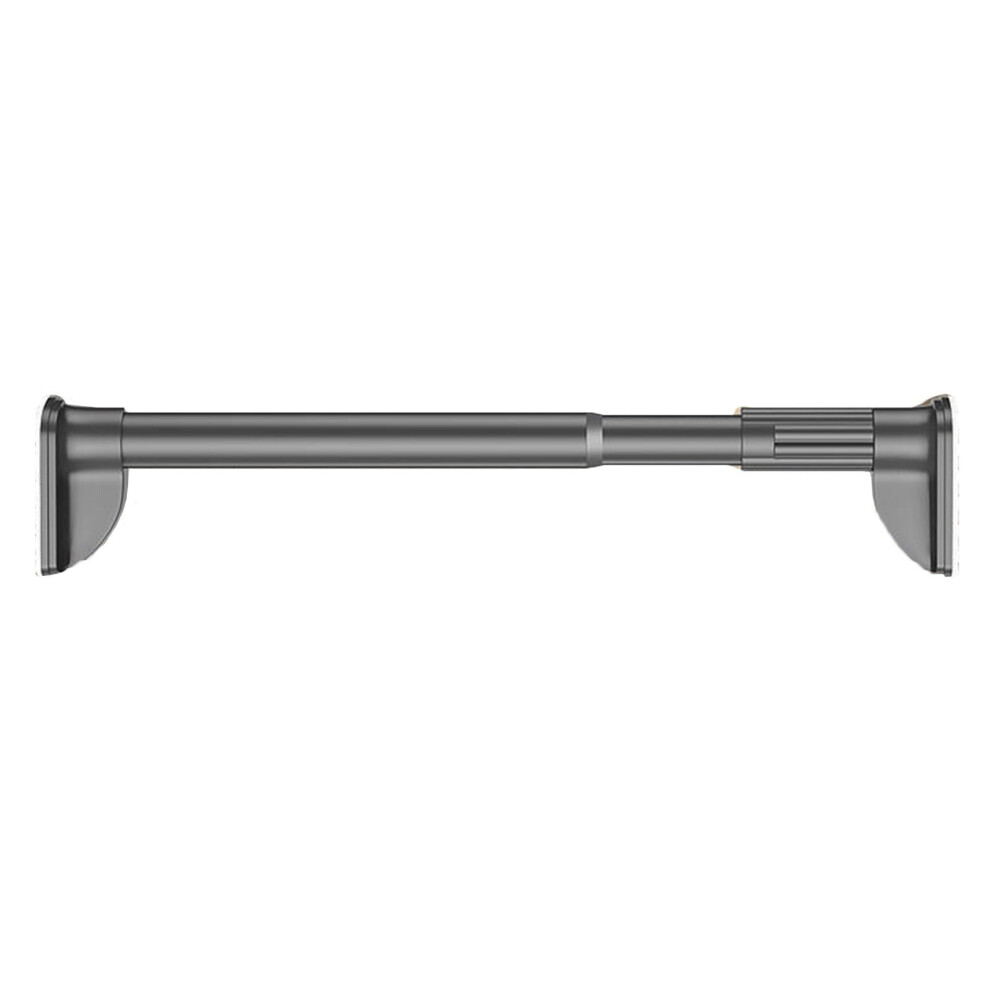 Heavy Duty Adjustable Closet Hanging Rod, Nodrill Stainless Steel With Triangular Brackets 19.731.5In 9044945407587