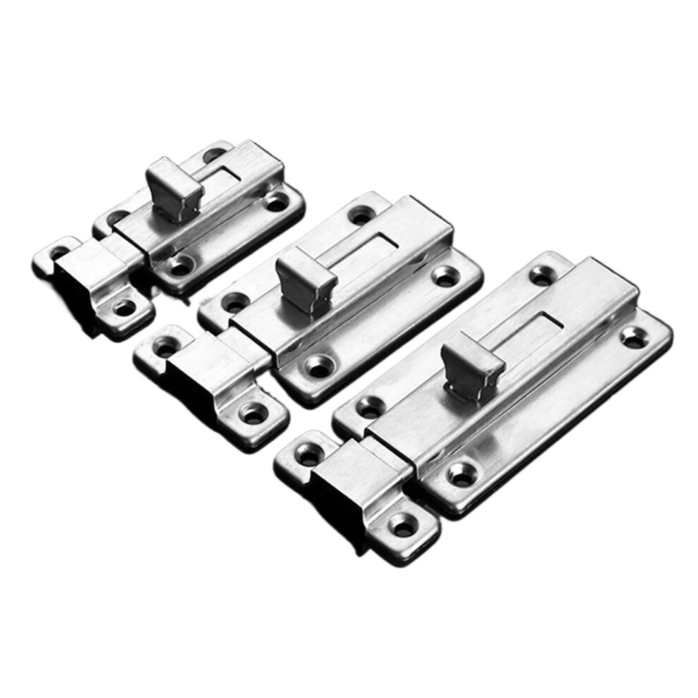 6Pcs Stainless Steel Door Bolt Sliding Gate Lock, Heavy Duty Doubleended Weatherproof Latch 8Cm 9174973489672