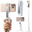 Selfie Stick Tripod with Bluetooth Remote, Pocket Size 360 Rotation Phone Stand for iPhone Android 1