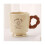 Ceramic Coffee Mug 400ml Khaki Rustic Style Large Tea Cup with Ergonomic Handle and NonSlip Base 1