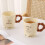 Ceramic Coffee Mug 400ml Khaki Rustic Style Large Tea Cup with Ergonomic Handle and NonSlip Base 2
