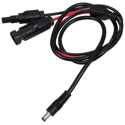 Solar Extension Cable with Connectors for Max Power Transfer and Outdoor Solar Panel Flex Use