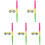 5Sets Party Pinata Sticks Mit Augenbinden Geburtstagsdeko Set 4