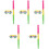 5Sets Party Pinata Sticks Mit Augenbinden Geburtstagsdeko Set 5