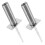 4Stk Fussball Eckfahnen Bodenhalter Silber Robuste Stahl Training 3
