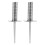 4Stk Fussball Eckfahnen Bodenhalter Silber Robuste Stahl Training 1