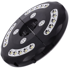 2Stk Schwarz LED Outdoor Regenschirmlicht Camping Zeltlampe