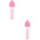 2Stk Praktischer Linsenstab Aus Weichem Silikon Pink 9