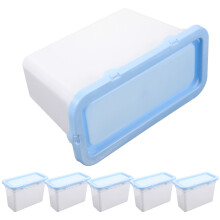 18Pcs Home Laundry Storage Box White Plastic Beads Canister