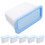 18Pcs Home Laundry Storage Box White Plastic Beads Canister 1