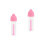 2Stk Praktischer Linsenstab Aus Weichem Silikon Pink 7