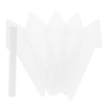 15Pcs Writable White Yard Signs with Stakes for Garden and Outdoor Use