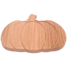 2Pcs Light Brown Oak Pumpkin Charcuterie Boards for Home Kitchen Use