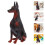 3Pcs Brown Plastic Simulation Dog Figurines for Nursery and Desktop 4