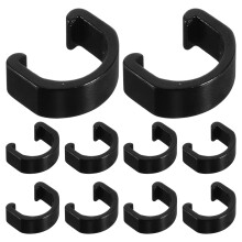 20St Zwarte Bike Kabelclips C Clip Aluminium, Herbruikbaar En Stevig