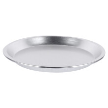 2Pcs Silver Non-Stick Pizza Baking Pans Aluminum Alloy Oven Bakeware