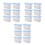 18Pcs Home Laundry Storage Box White Plastic Beads Canister 5