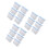 18Pcs Home Laundry Storage Box White Plastic Beads Canister 3