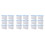 18Pcs Home Laundry Storage Box White Plastic Beads Canister 8
