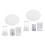 2Ensembles Machine DIY Masques Femmes Blanche Usage 3