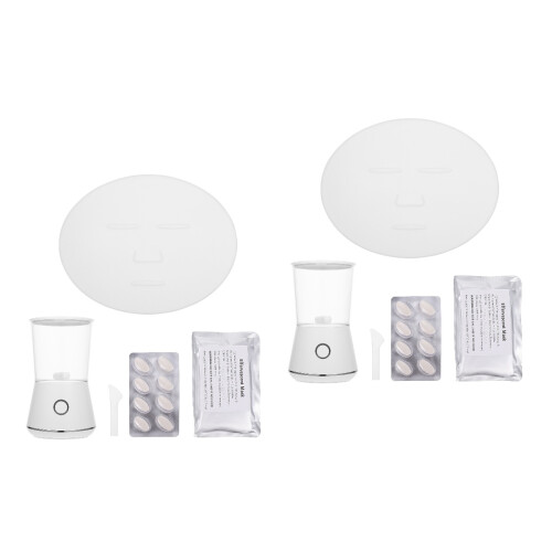 2Ensembles Machine DIY Masques Femmes Blanche Usage 2