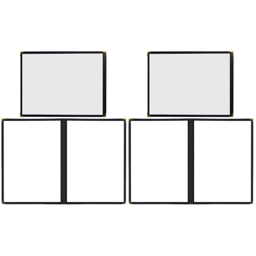 2 Pieces Pvc Binder Cover Restaurant Menu Folder Holders For Folders 1