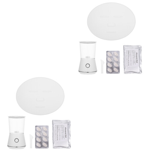 2Ensembles Machine DIY Masques Femmes Blanche Usage 1