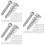 150Sets Metalen Gipsplaat Schroeven Met Plastic Pluggen 7