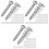 150Sets Metalen Gipsplaat Schroeven Met Plastic Pluggen 4