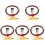 5Sets Multi Professionele Gitaar Effect Kabel Met Duurzame Metaal 2