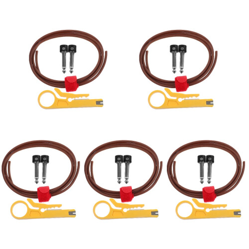 5Sets Multi Professionele Gitaar Effect Kabel Met Duurzame Metaal 1