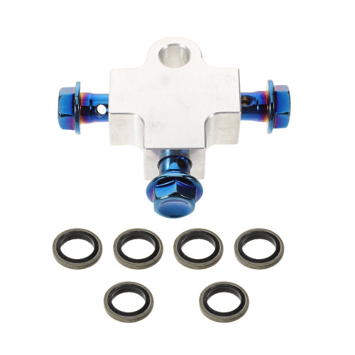 Aluminium Motorfiets Hydraulische Remleiding Tee Adapter
