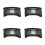 4Stk Schwarz Hard Hat Sonnenschutz Polyester Stahl Nackenabdeckung 5
