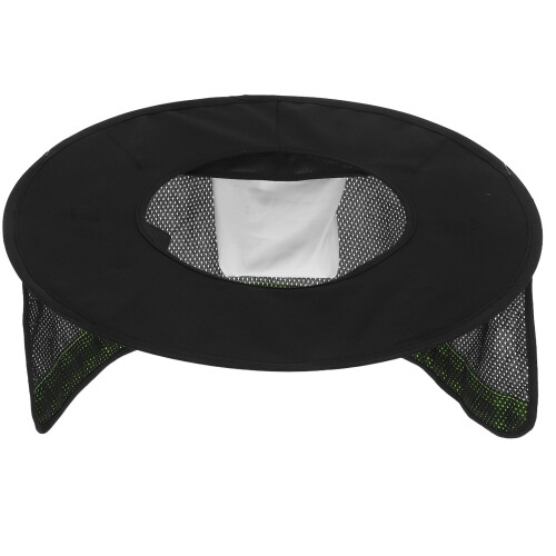 4Stk Schwarz Hard Hat Sonnenschutz Polyester Stahl Nackenabdeckung